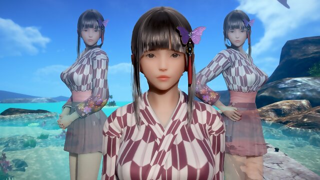 AI Shoujo Japanese beauty Akira in realistic 3D animated sex with multiple orgasms UNCENSORED