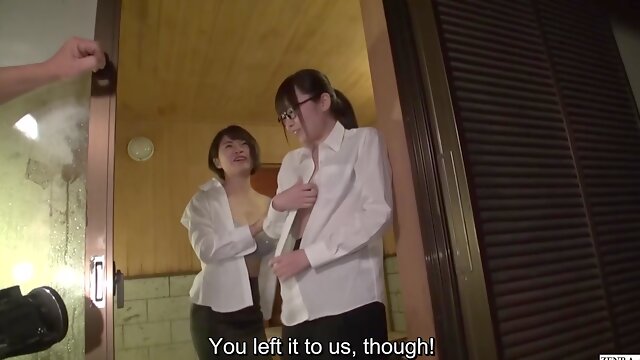 Japanese female employees take part in a cheating wives orgy