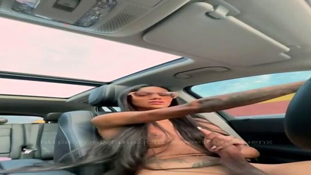 Shemale Cum In Car