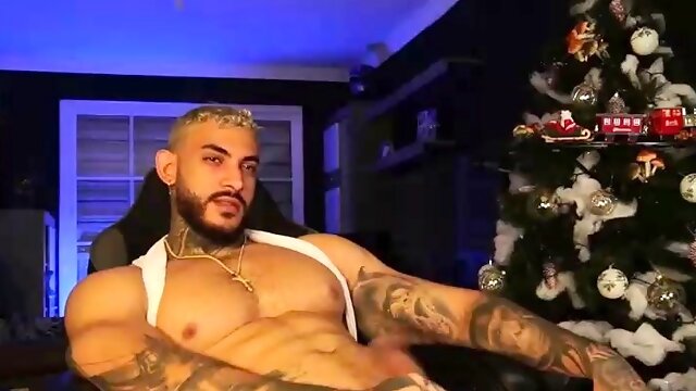 Solo masturbation and gay climax
