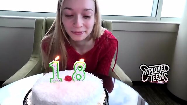 Lean blondie pecker teaser with lil jugs is getting down on all fours on the floor while pleasuring her roomy