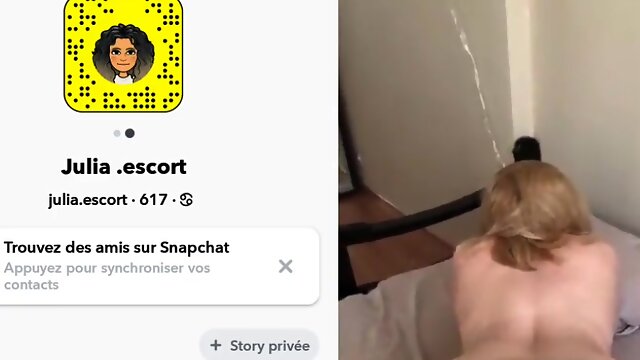 Grosse pute française qui baise sur Snapchat