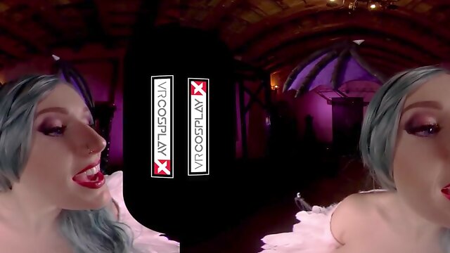 VRCosplayX.com Buxom Succubus Morrigan Pulverizes With You In VR