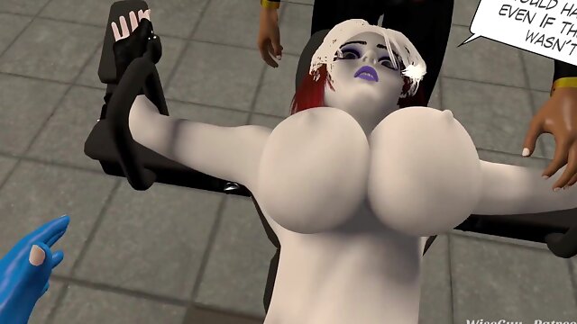 X-Guys Slapping And Smacking Rogue Futa Mystique and Futa Storm (POINT OF VIEW)