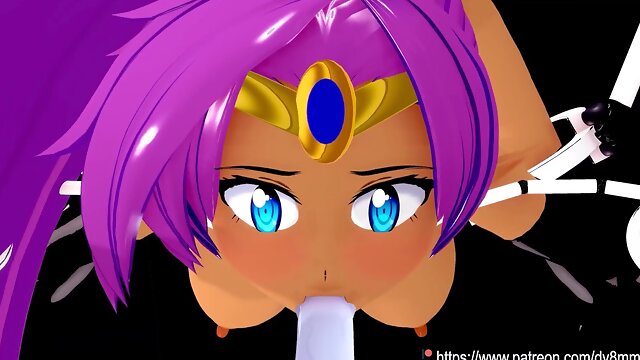 Machine Assisted Breeding - Shantae Futa Risky Facial Cumshot Restrain Bondage Fuck-Fest Machine Ahegao