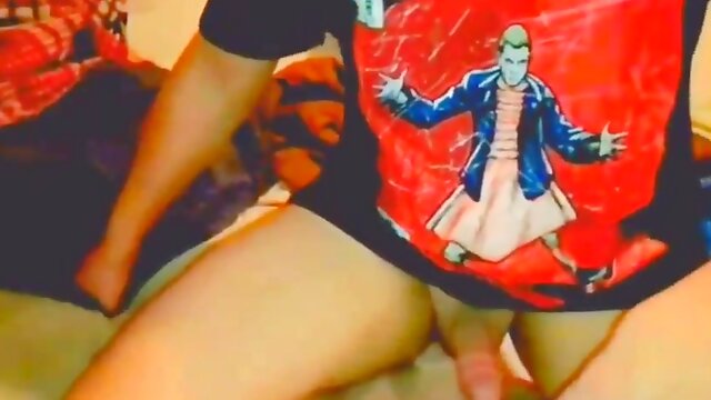 Me smacking my balls against my ass in slow motion 12