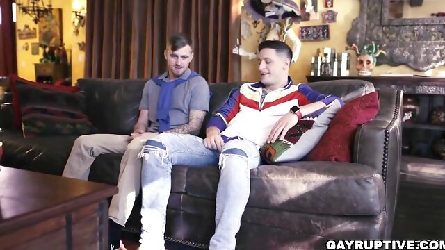 Dalton Riley and Ryan Jordan ends up having one hot steamy gay sex