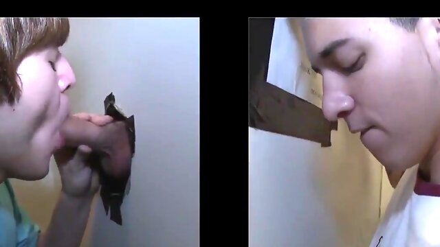 Big cock for a gloryhole gay suck