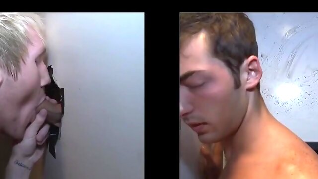 Fucking gay mouth through a hole