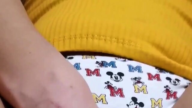 LittleHandSlut Thumbs Her Cock-Squeezing Muff After College