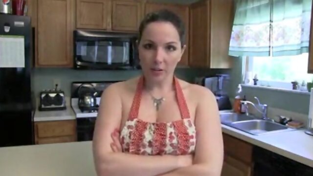 Big-Chested housewife luvs to spend a plenty of of time in the kitchen, making food and taunting