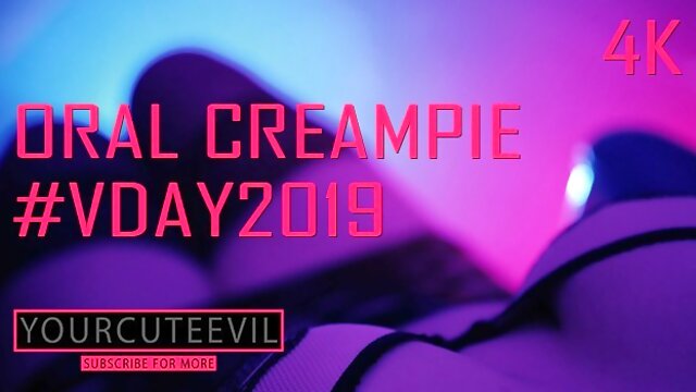 #VDAY2019 DT INTERNAL EJACULATION Valentines Day, ORAL with SYNTHWAVE 4K 2160p