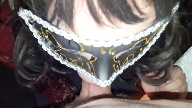 Young sissy crossdresser slut sucking big cock deepthroat 3