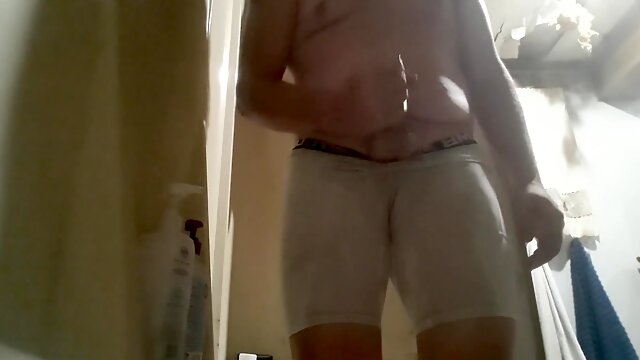 Desperate Soaking! Restricted it for over six hrs! Monstrous pop-shot after soddening my white cut-offs in PEE!