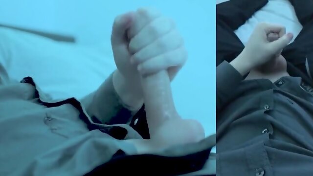 POINT OF VIEW: Nubile In Suit Screws Fleshlight Until He Finishes Off