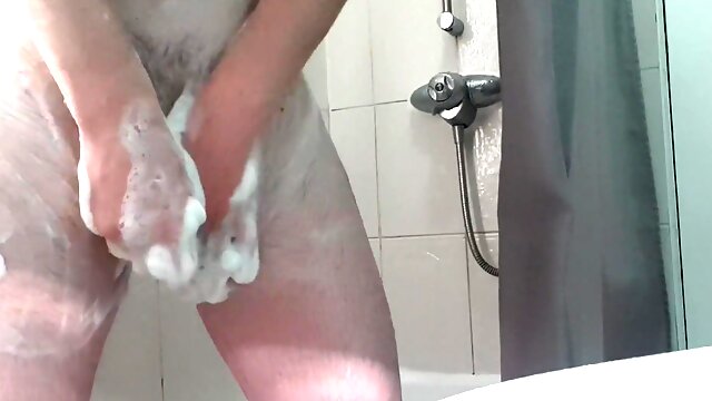 Molten Fellow Cleaning his Wood in the Douche!