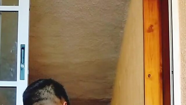 Good-Sized Backside In Thong White