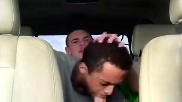 Gay Backseat Handjob