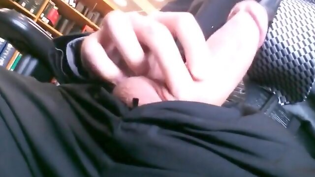 Str8 men jerking at the library 4