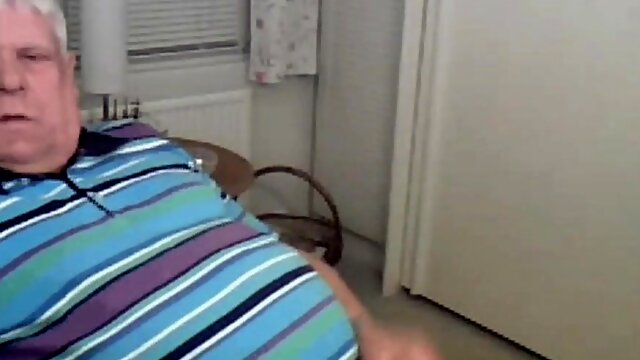 Grandpa cum on cam 7