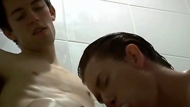 Homo anal invasion close up first-ever time Jesse Jacobs is voyeurism on Austin Parker as he showers and