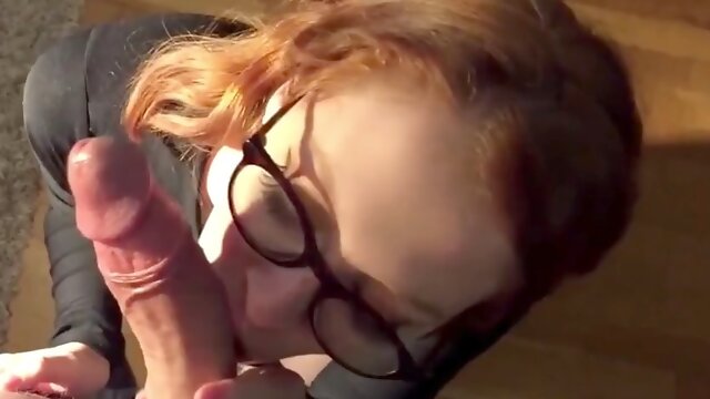 Nerdy Redhead Creampie