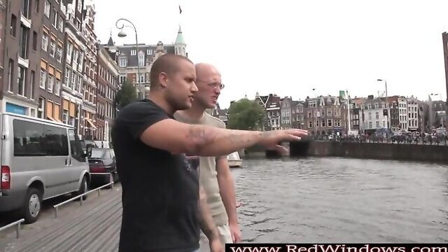 Amsterdam scene with seductive doxy from Red Light Sex Trips