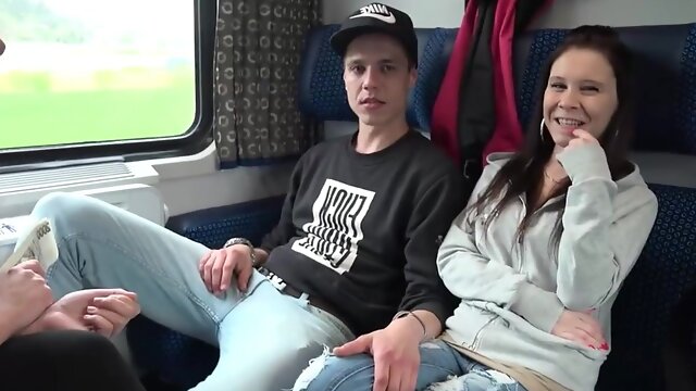 Swinger Action In Train Hot Group Sex