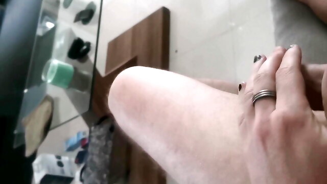 Early Morning Uncut Cock Stroking