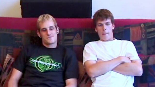 Torque sits on a couch with Matthew Matters and starts sucking his cock. The boys 69 and exchange blowjobs. Torque gets on all fours and Matthew slides his cock deep inside. Torque loves it, and he gets grips the mat while her ass gets fucked hard.