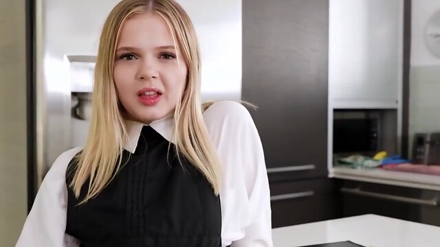 Coco Lovelock sucks her stepbrothers cock