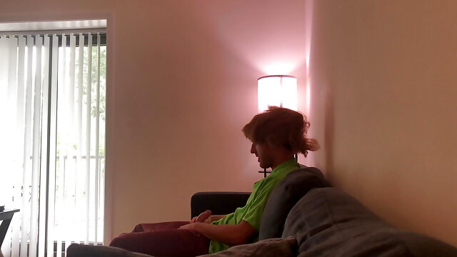 Shaggy Strokes Huge Cock POV