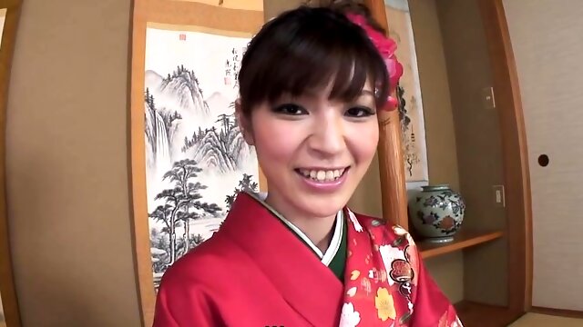 Yuria Tominaga wears such a wonderful kimono and a guy ask