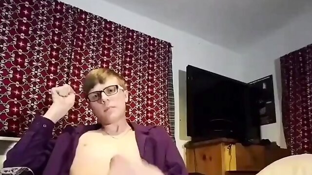 Twink sissy femboy cum