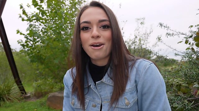 Brunette Sophia Burns enjoys while being fucked in HD POV