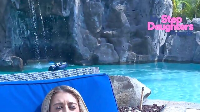 Vivianne DeSilva enjoys while getting fucked by the pool