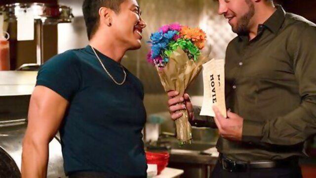 Dante Colle fucks Jkab Ethan Dale in the kitchen