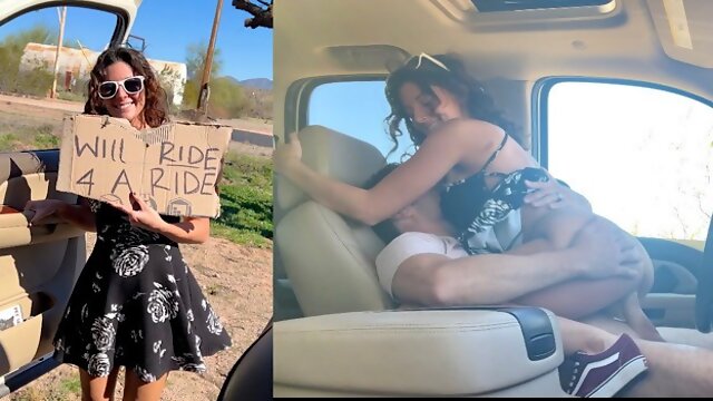Dress No Panties Fuck, Hitchhiker, Truck Sex