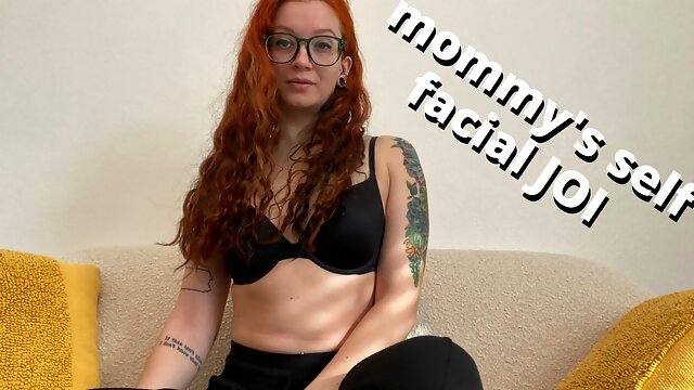 Mommy's self facial joi - cum on your face for mommy - full video on Veggiebabyy Manyvids