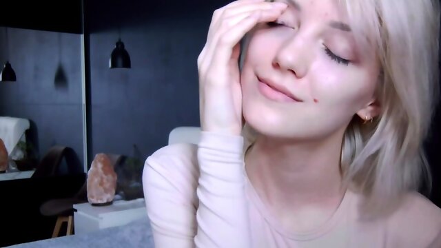 Curly Blonde Teen Records Solo Dildo Masturbation More at