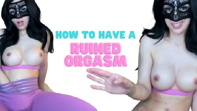 Raven Haired Beauty Teaches U How 2 Have A RUINED ORGASM - JOI TUTORIAL 