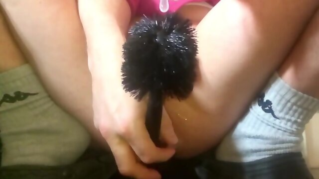 Anal Invasion rest room brush cleaning his thick crevasse destryed buttfuck blossom six rose