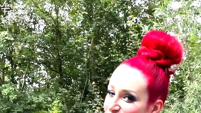 MOM Redhead MILF fucking outdoors