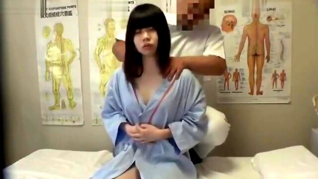 Juicy Japanese girl in massage sex scene