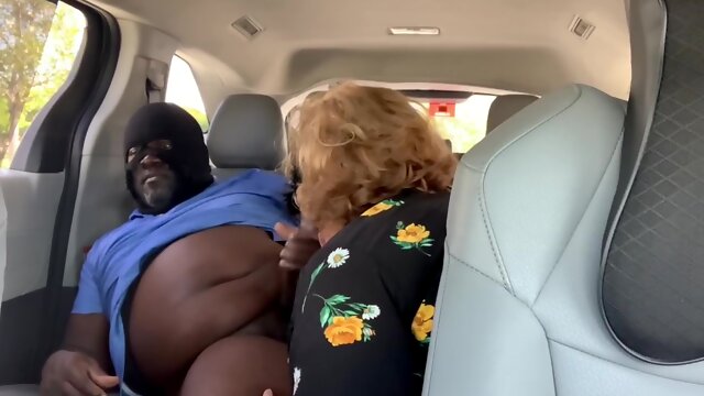 Hot Sexy Big Ass Bbw Milf Mom (ssbbw) Caught Sucking Black Cock Publicly In Car (jerking Off) Pov