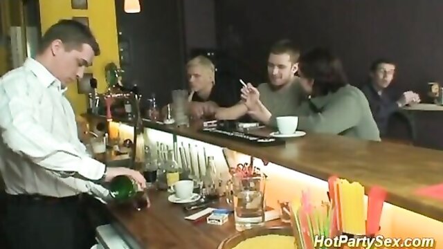 Bar clip with sensuous dame from Hot Party Sex