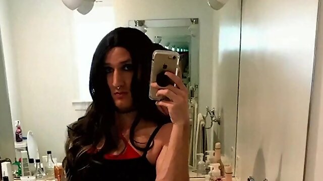 Crossdresser Posing