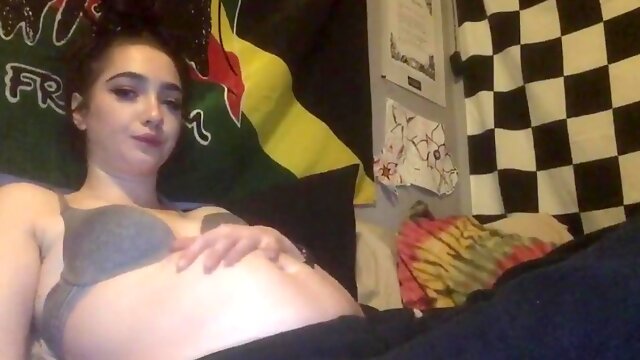 Pregnant Chubby, Bloated, Coke