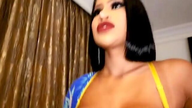 Big tits Asian ladyboy Benz hardcore anal sex after sucking his