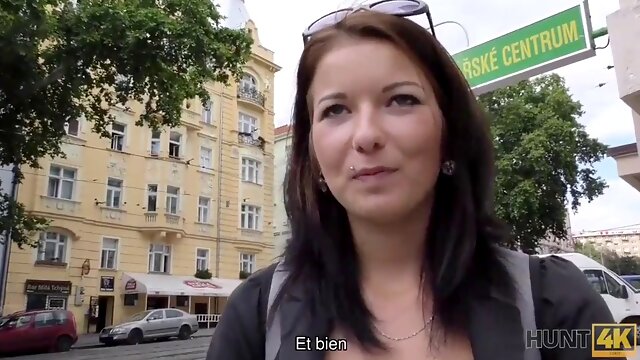 HUNT4K. Hunter pays a guy in cash to fuck his girlfriend in front of him